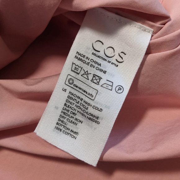 COS Sweatshirt With Shirt Hem Pink Blouse - Picture 9 of 14